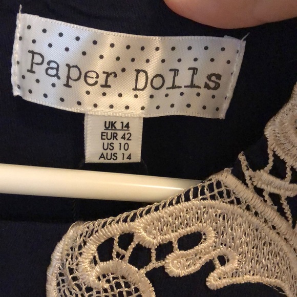Paper Dolls lace dress size 10 blue - Picture 2 of 5